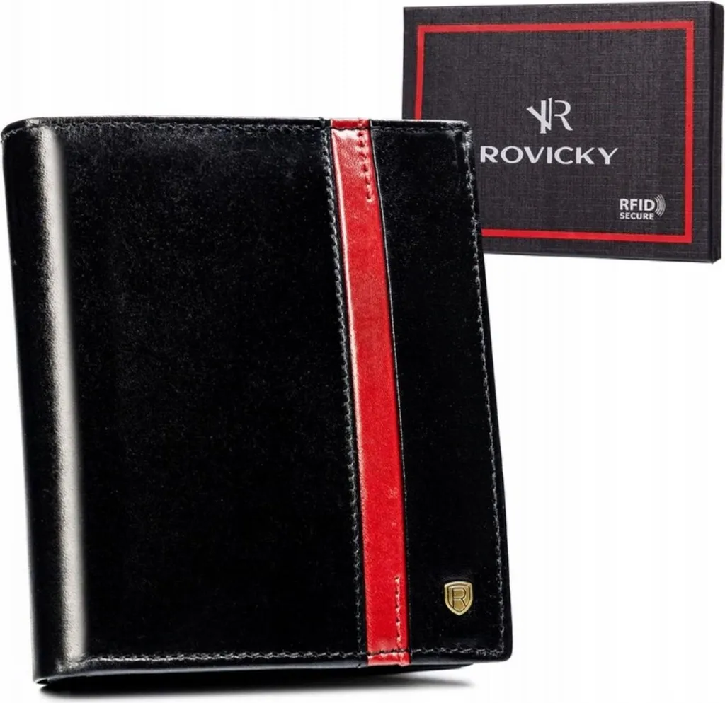 Portafoglio Rovicky Pelle Uomo Grande - RFID Protection No Chiusura
