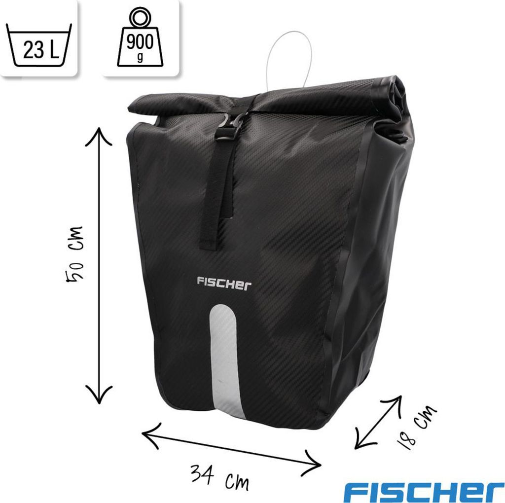 FISCHER Gepäckträgertasche PLUS Emendo - abschließbar Produktbild 26