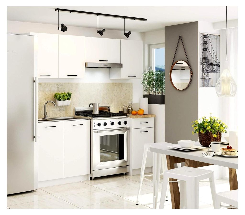 Küchen-Unterschrank OLIWIA 50 cm | mit 1 Tür und 1 Schublade | Küchenschränke | Geräumig | Für eine kleine Küche | Für eine Küchenzeile | ...