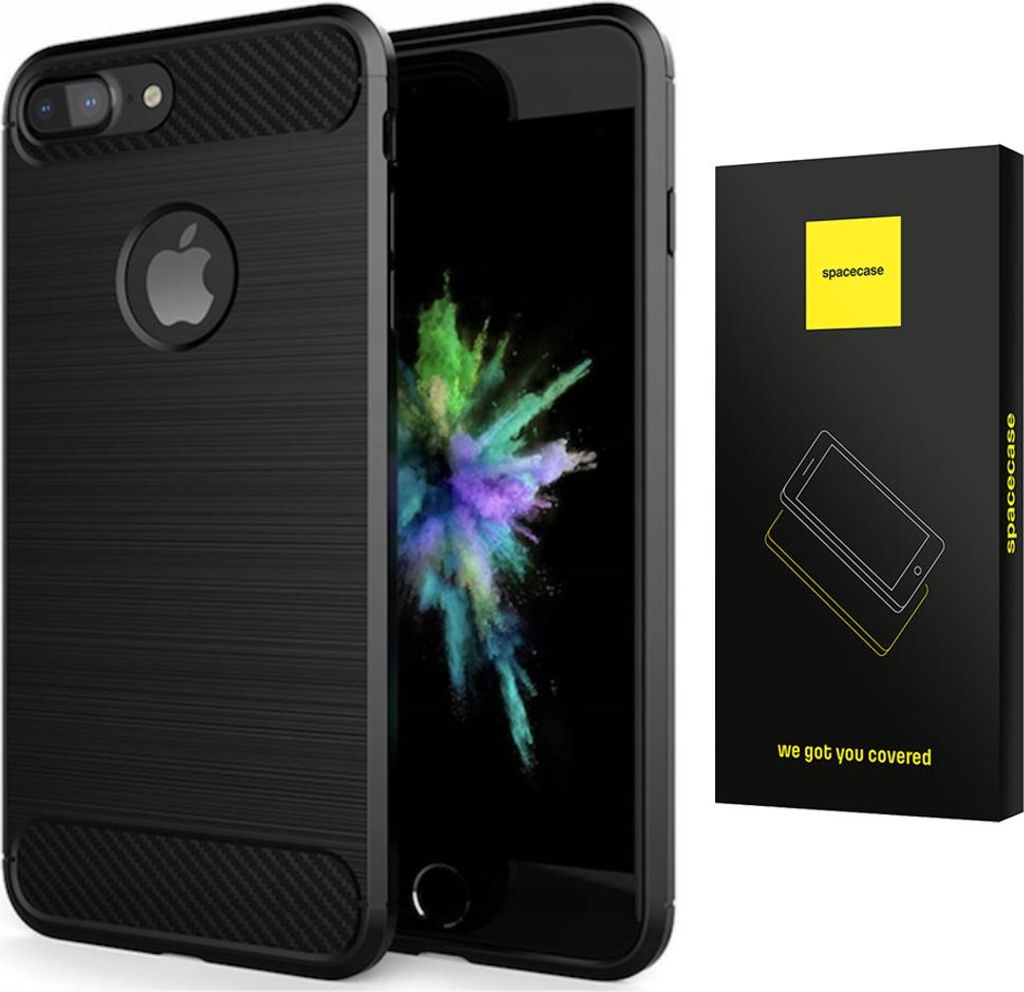 Spacecase Carbon iPhone 7/8 Plus czarny