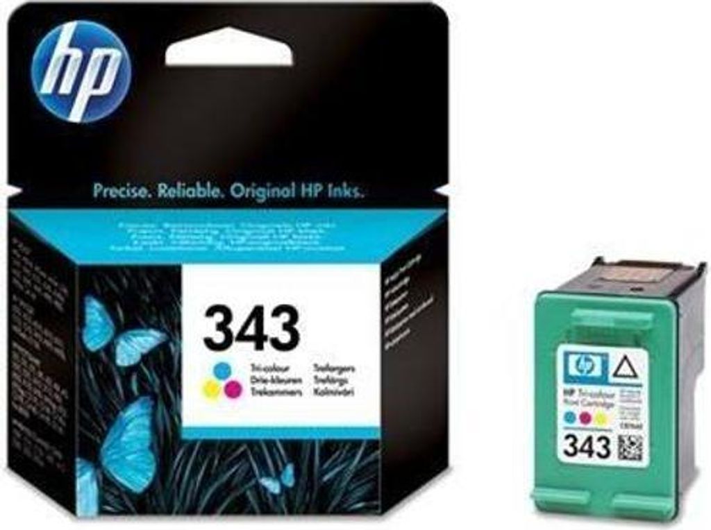 Cartuccia d'inchiostro originale a tre colori HP 343, resa Immagine del prodotto 