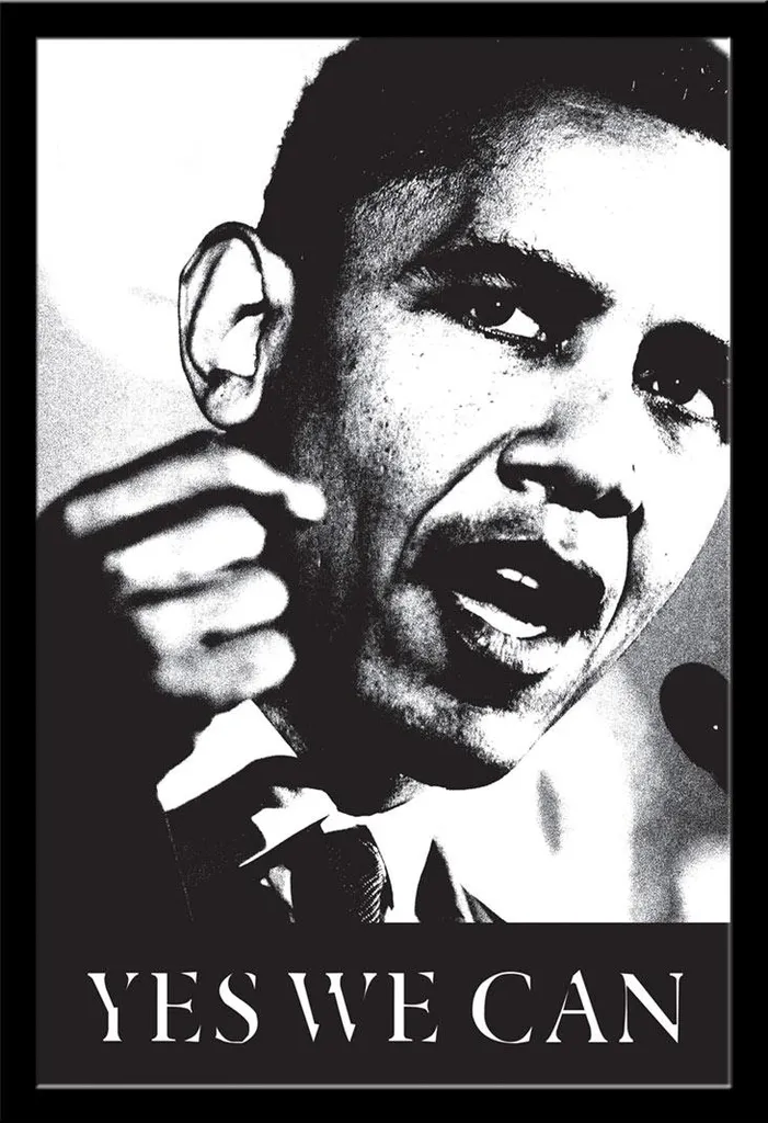 Cadre photo avec poster Obama acrylique incassable Shinsuke Maxi