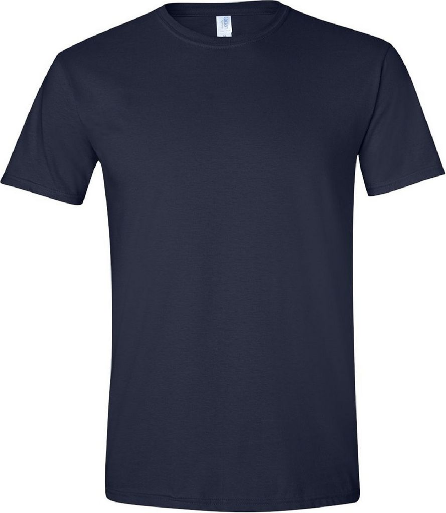 Gildan Soft-Style Herren T-Shirt, Kurzarm, Rundhalsausschnitt BC484 (L) (Marineblau)