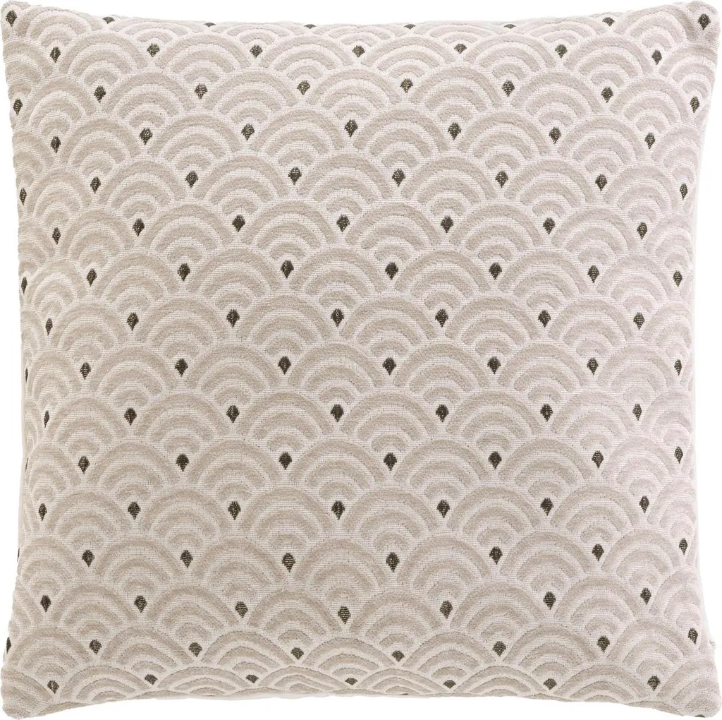 Coussin jacquard 45x45 cm déhoussable avec finitions de luxe et relief