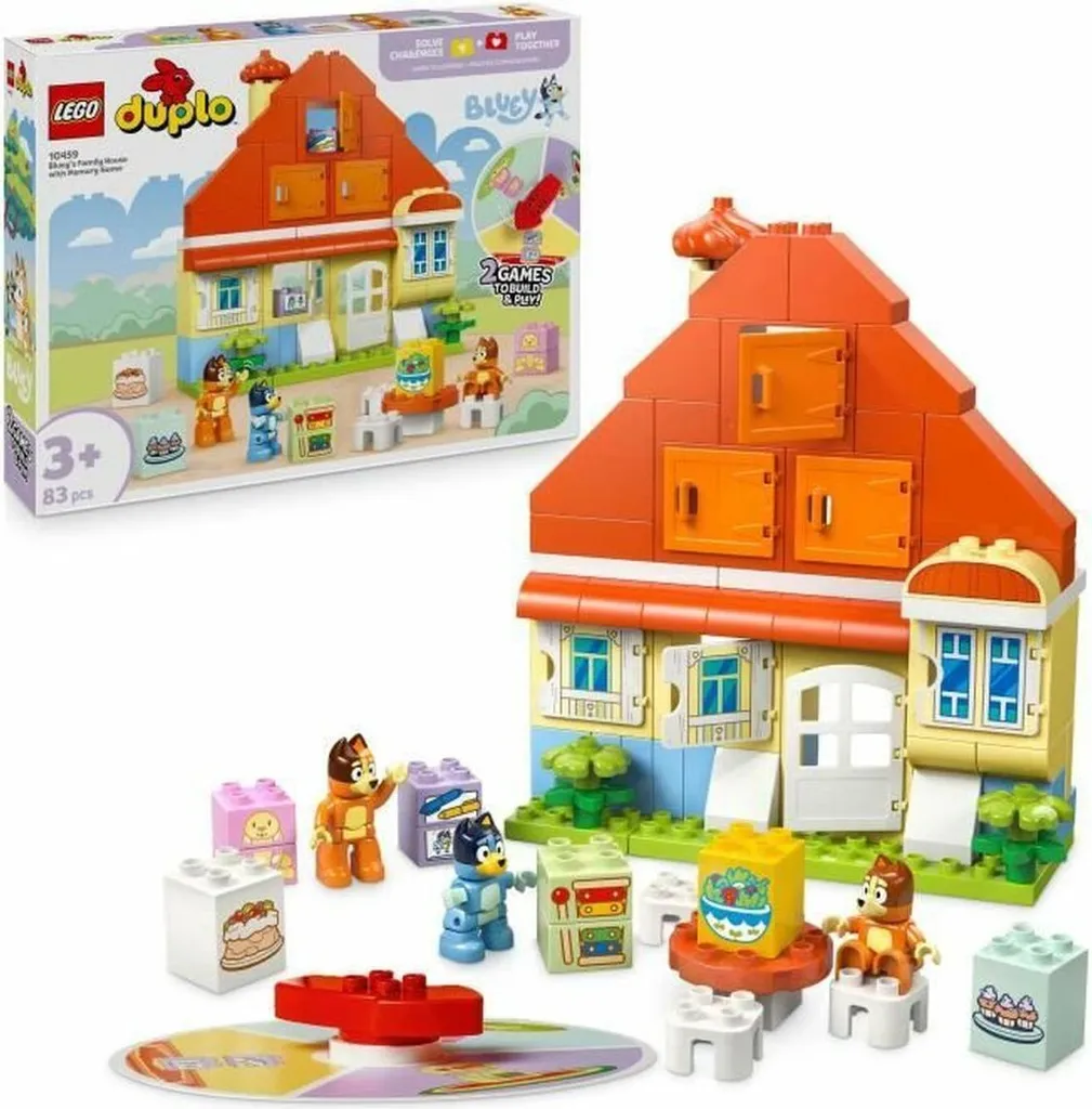 Lego DUPLO 10459 La Maison de Bluey avec Memory Jeu de Construction 83 pcs