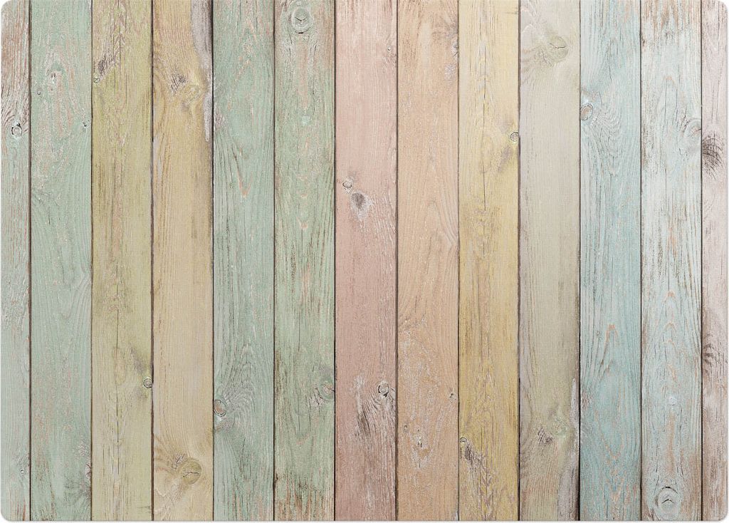 Pastellfarbene Vertikale Bretter – Bodenschutzmatte – Rutschfest – Schutzmatte für Büro – Vinylmatte – Stuhlunterlage – 140 x 100 cm