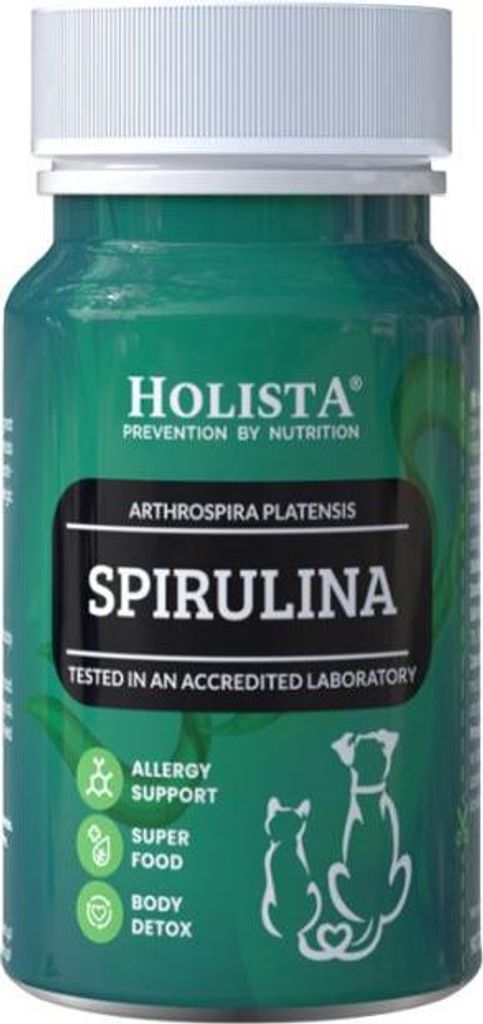 HOLISTA Spirulina - nahrungsergänzungsmittel für hunde und katzen - 90 tabletten