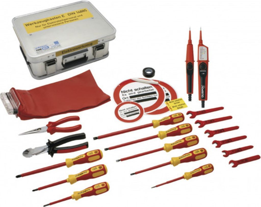 Feuerwehr Elektrowerkzeug DIN 14885 Alubox Werkzeug Produktbild 