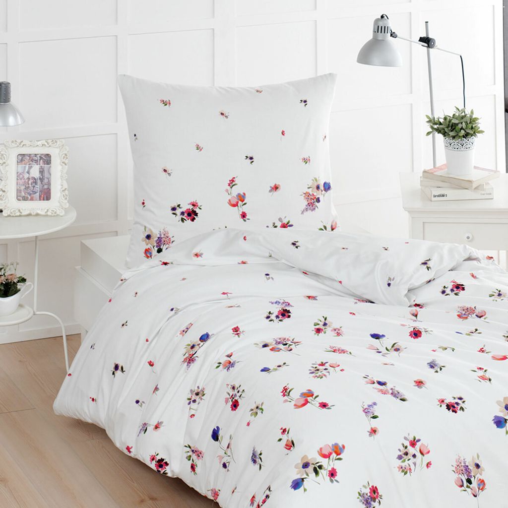 Traumschlaf Mako-Satin Bettwäsche Claude 200x200 cm + 2x 80x80 cm