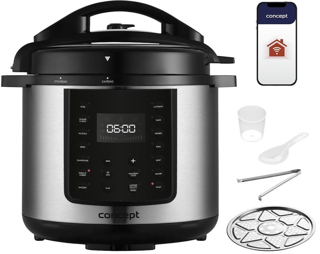 Concept CK8001, 5,6 L, 1000 W, Čierna, Nerezová oceľ, 330 Obrázok produktu 