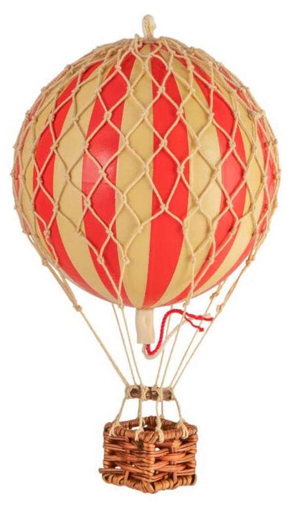 Authentic Models Hängedekoration Floating in the Skies True Red, Ballon, Rattan, Papier, PP-Kunststoff, AP160R