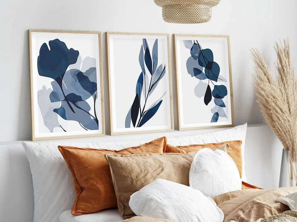 Offerta Wallity Huhu207: Set 3 Quadri 20x30 MDF con Cornice - 2