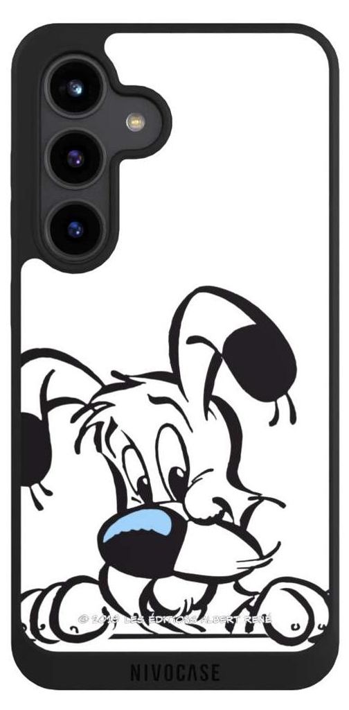 NIVOCASE Handyhülle für Samsung Galaxy S24 Hülle NIVOpure Case Schwarz Comic Idefix Offizielles Lizenzprodukt