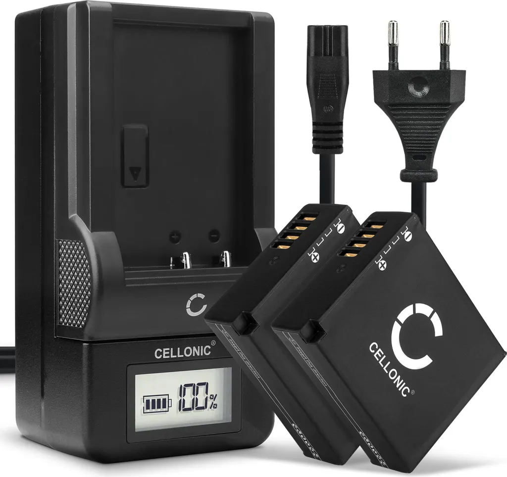 Batterie CELLONIC DMW-BLG10E 980mAh per Lumix GX80 TZ90 Kit 2x