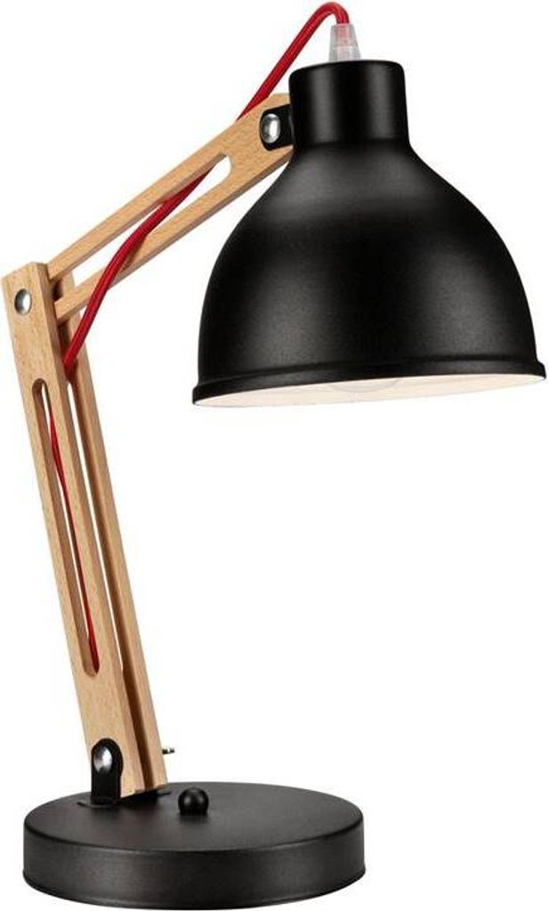 Tischleuchte MARCELLO SCHWARZ E27 L:31cm H:44cm Produktbild 