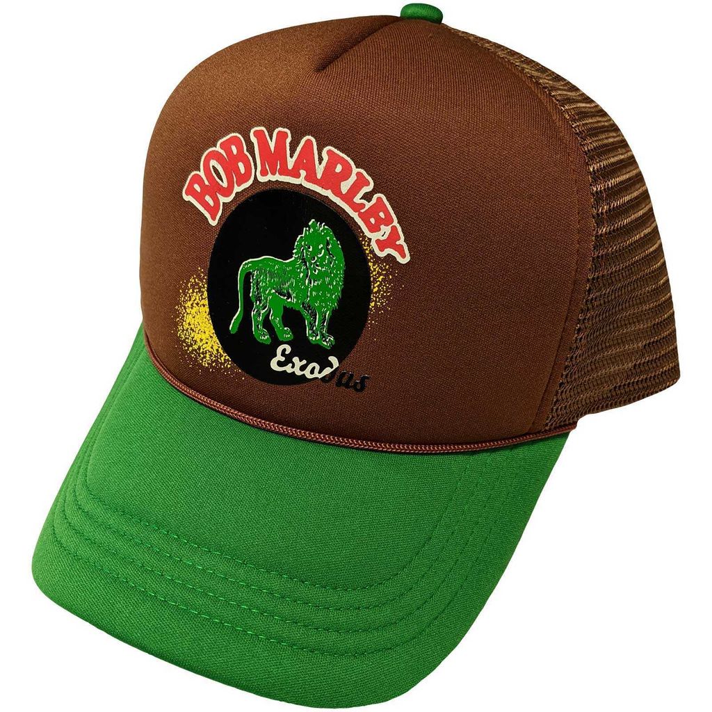 Bob Marley Exodus Lion Deckel Brown & Green UNI Produktbild 