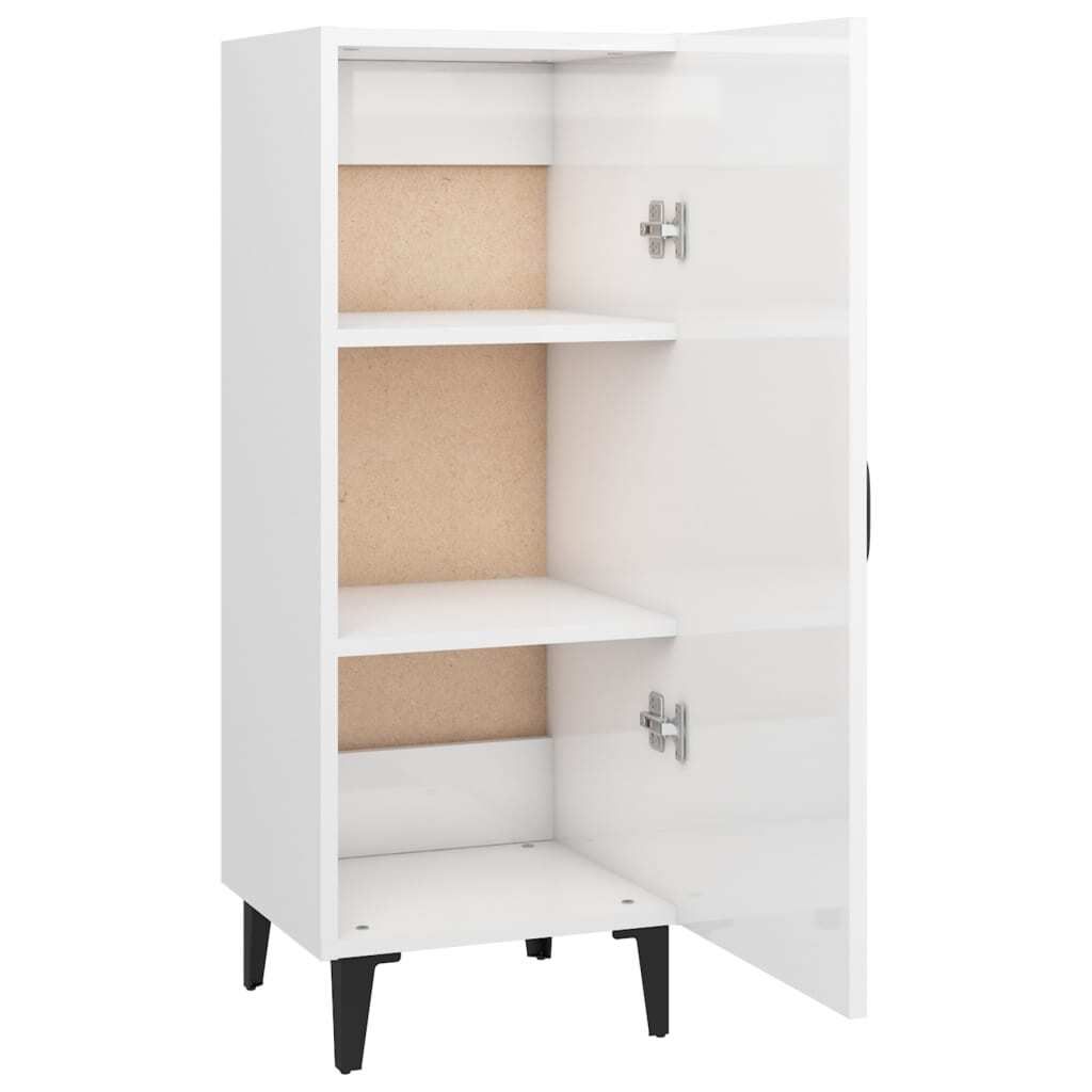 vidaXL Kredens biały wysoki połysk 34,5x34x90 cm materiał Zdjęcie produktu 9