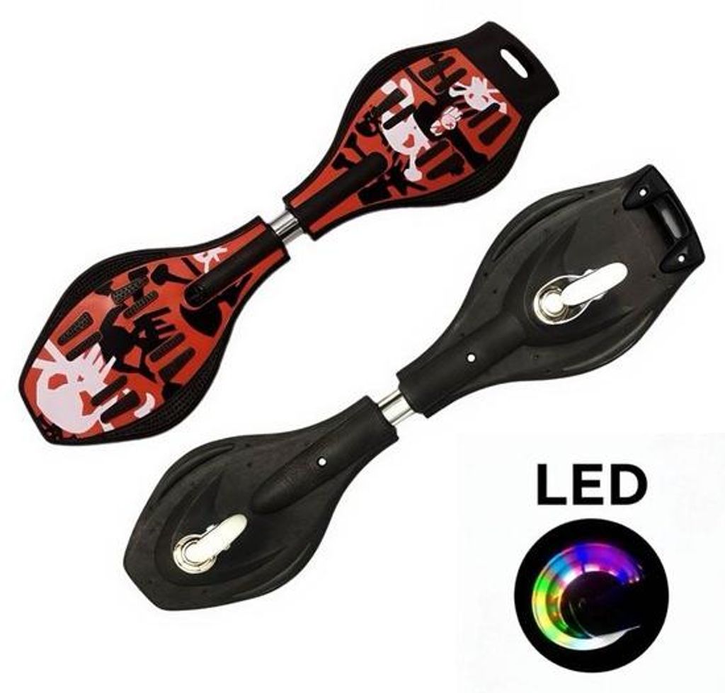 Rood Waveboard LED Waveboard – skateboard se světly, Obrázek produktu 