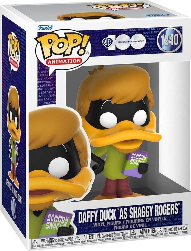 Warner Brothers 100th Anniversary - Daffy Duck as Shaggy Rogers 1240 - Funko Pop! - Vinyl Figur