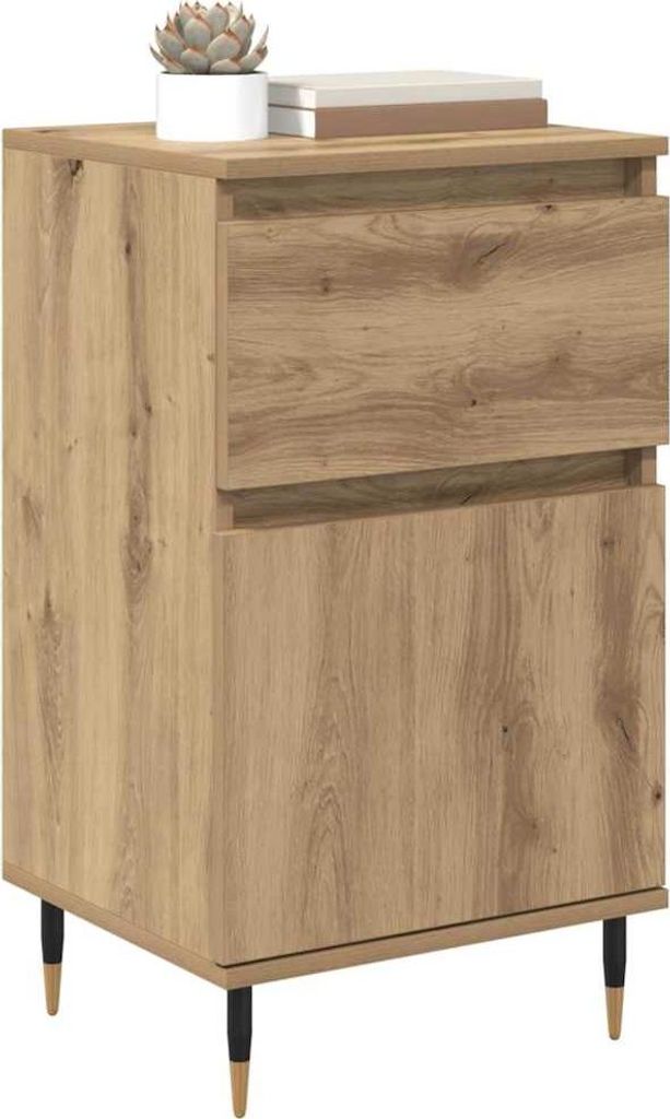 (Robust Möbel) Sideboard Artisan-Eiche 40 x 35 x 70cm Verbundholz und Eisen - CL649576 - Kommoden