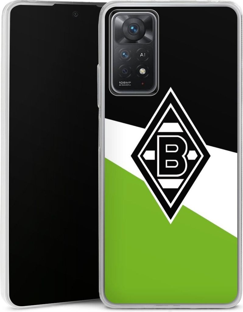 DeinDesign Slim Hülle für Xiaomi Redmi Note 11 Pro 4G Silikon Case Ultra Dünn Handyhülle Borussia Mönchengladbach Gladbach Offizielles Lizenzp...