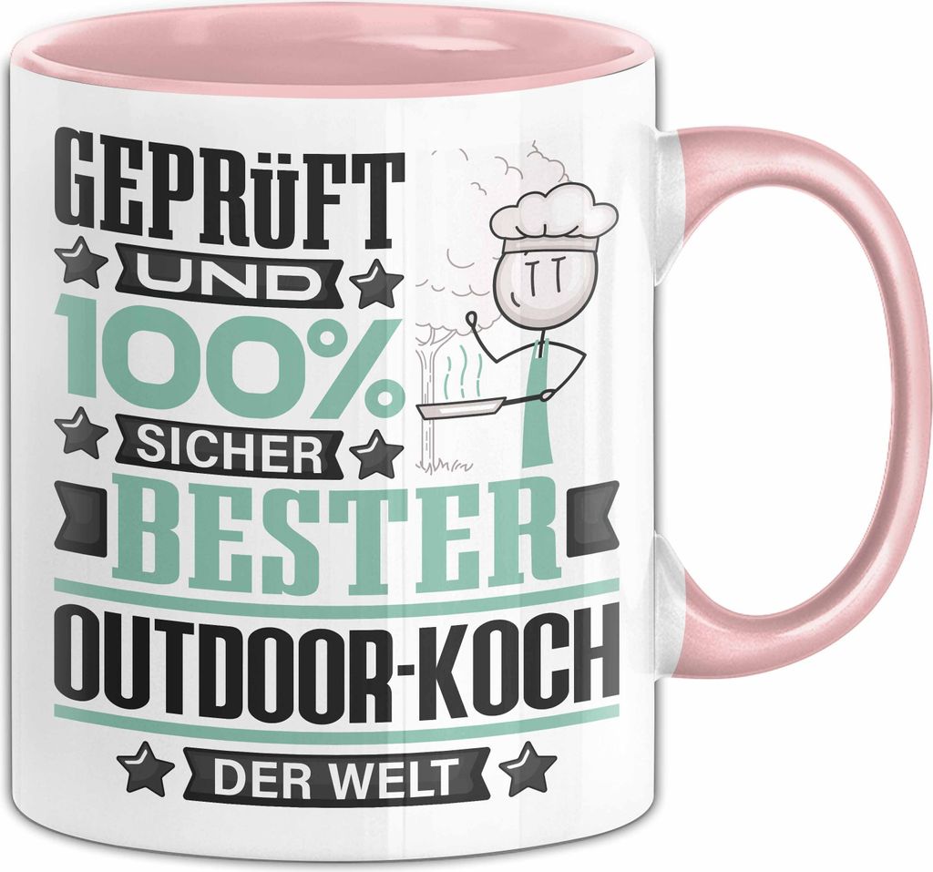 Outdoor-Koch Geschenk Lustiger Spruch für Outdoor-Koch Geschenkidee Bester Outdoor-Koch Der Welt (Rosa)