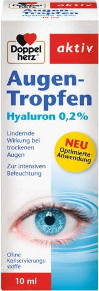 Doppelherz Augen-Tropfen Hyaluron 0,2 %, 10 ml Lsung
