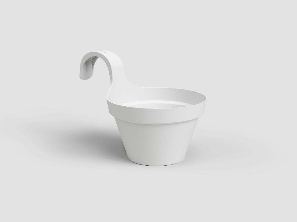 Artevasi Capri Balcony Single Pot, Biela, 3,5 L, 305 mm, Obrázok produktu 