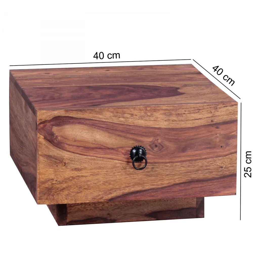 Table de nuit étroite 25 cm bois massif : la solution pour petits espaces