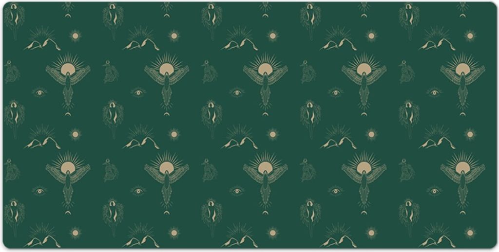 Laptop Schreibtischmatte - Mauspad - 120x60 cm - Tischunterlage - Mystisches esoterisches Muster