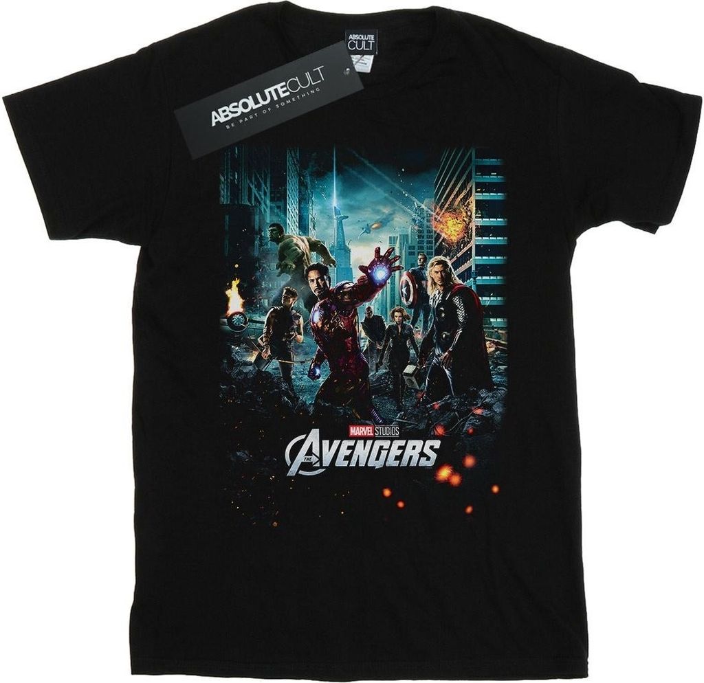 Marvel Studios - "The Avengers" T-Shirt für Herren BI42787 (XXL) (Schwarz)