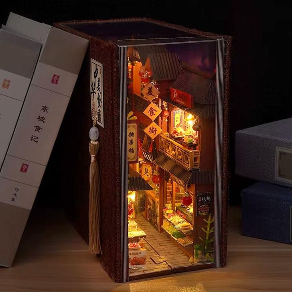 DIY Book Nook Mondscheingasse - 3D-Puzzle - 180 Teile - Produktbild 