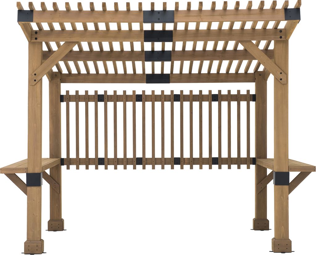 Sunjoy Zedernholz Pergola / Pavillon 3x3 KRONE Whirlpool - 275cm x 310cm