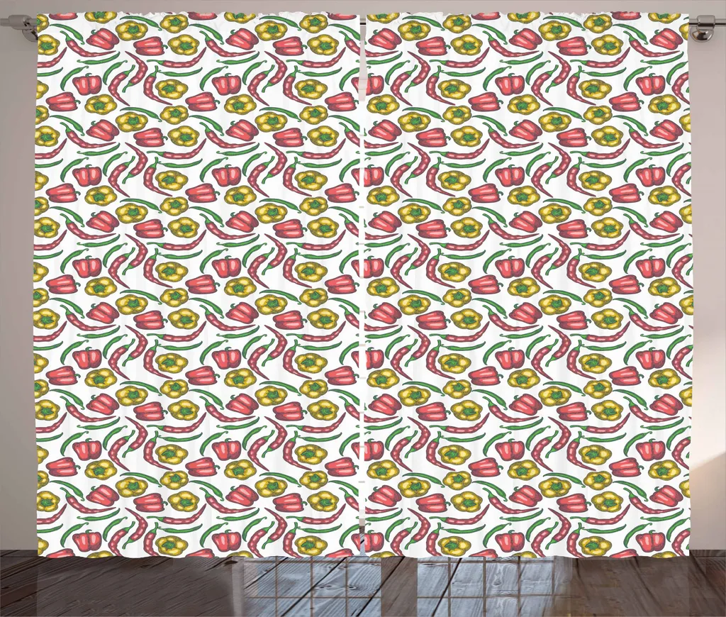 ABAKUHAUS Tenda Sketch Paprika Vegana 280x245cm Design Rustico