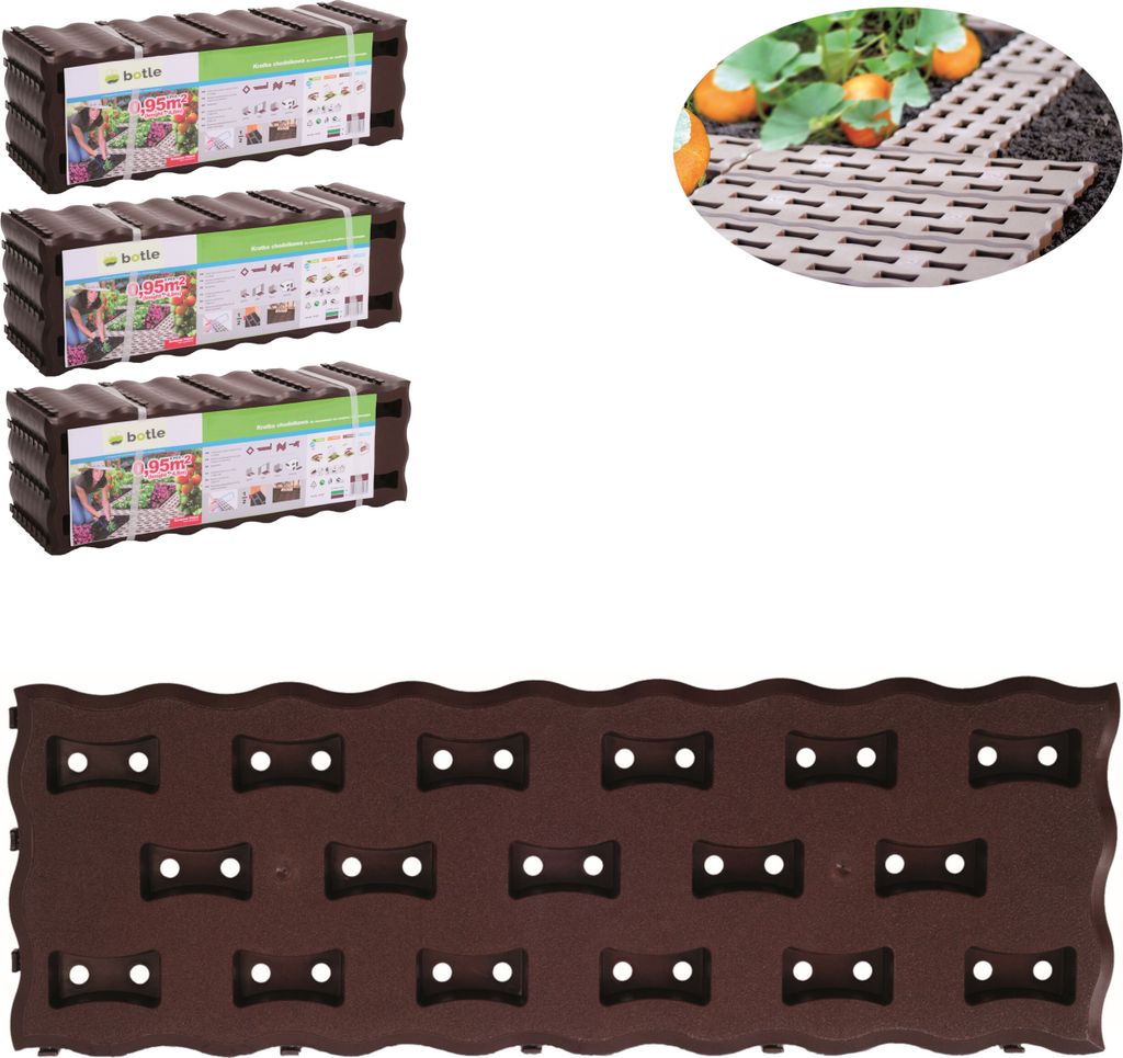 Gartenweg Gitterrostplatte Pflasterplatte, großer Produktbild 