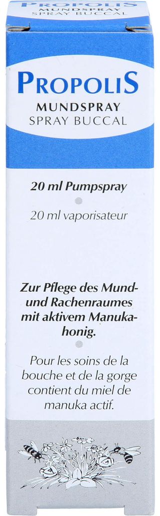 Propolis Mundspray zur Pflege des Mund- und Rachenraums, 20 ml Lösung
