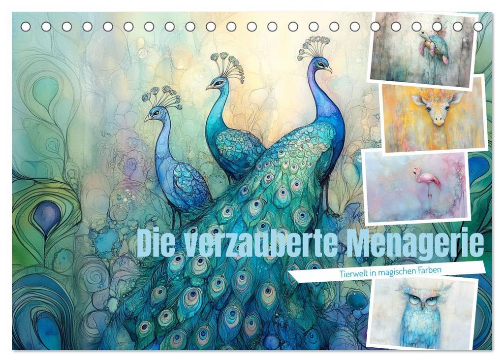 Die verzauberte Menagerie (Tischkalender 2027 DIN A5 quer), CALVENDO Monatskalender