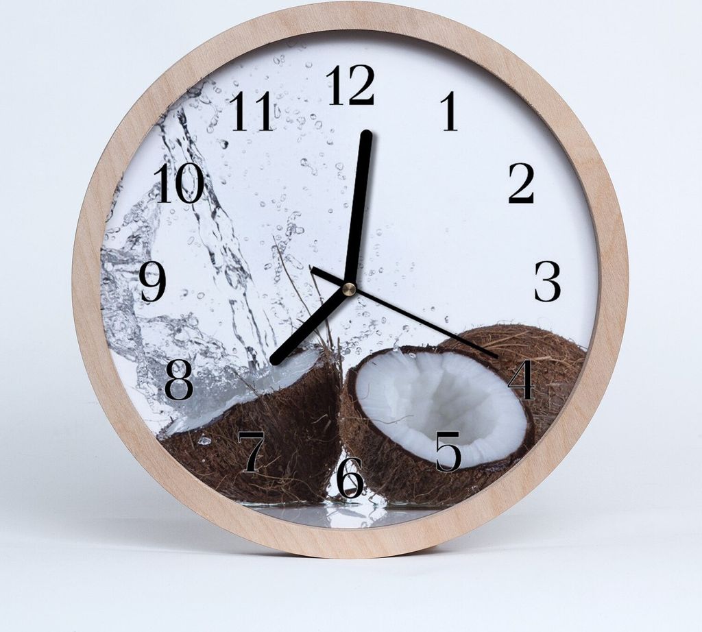 Holzuhr 20fi cm wanduhr - Kokosnüsse