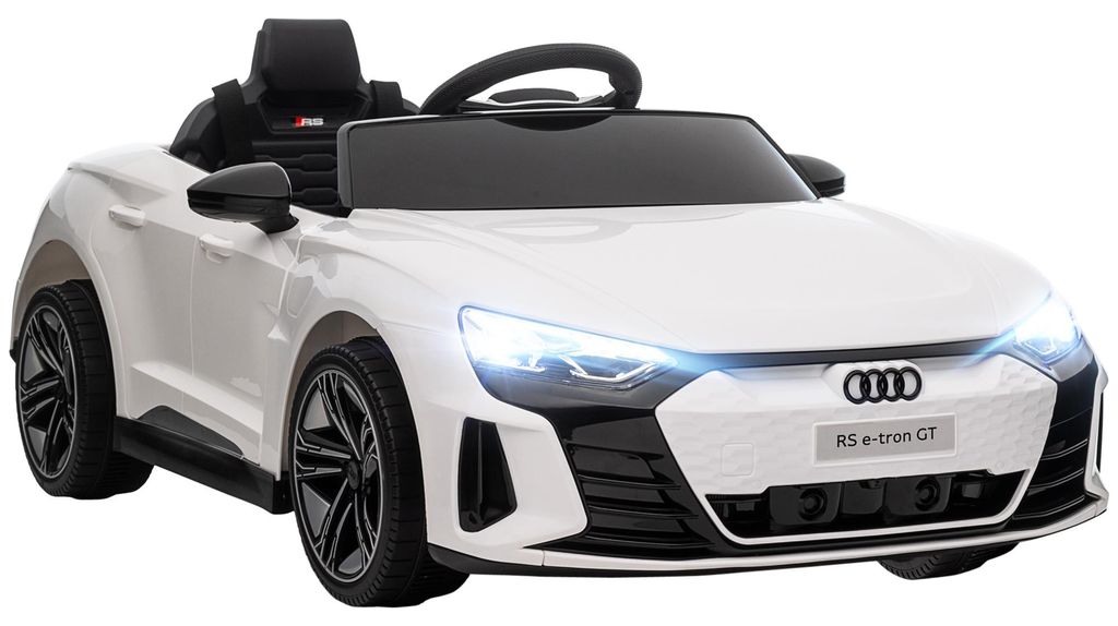 HOMCOM Kinder Elektroauto, Kinderfahrzeug mit Ferbedienung, Kinderauto, Weiß