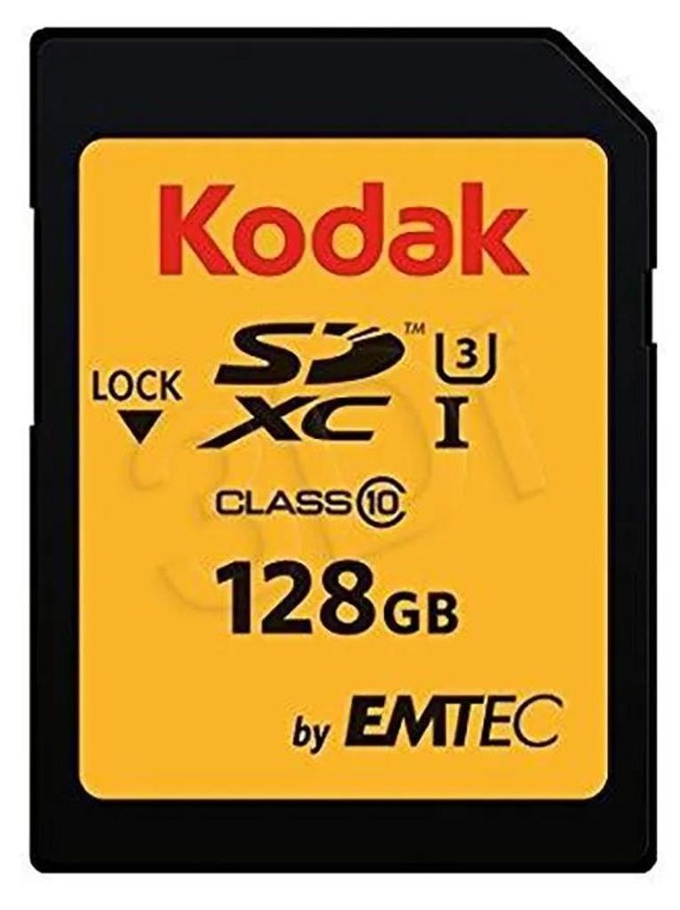Scheda di memoria Kodak 128GB SD UHS-I U3 V30 100Mb/s Immagine del prodotto 