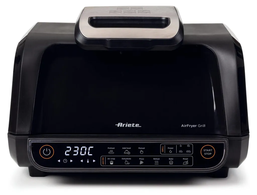 Ariete 4635 Air Fryer Grill : Friteuse à Air 1700W 8L Noir avec Gril