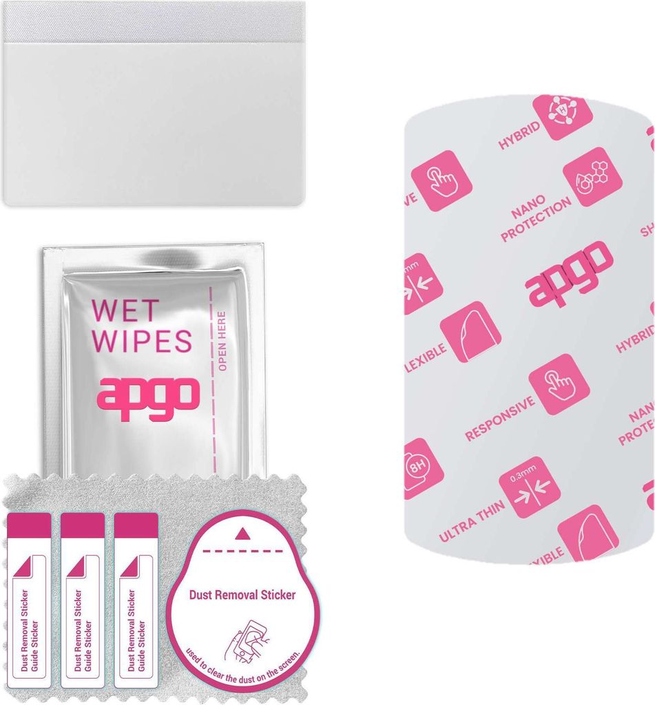 apgo Ultra-klar Hybrid Schutzglas kompatibel mit Garmin Edge 1040 Solar, Flexible Nano Glass, toller Ersatz für Hartglas, kratzfester Displayschut...