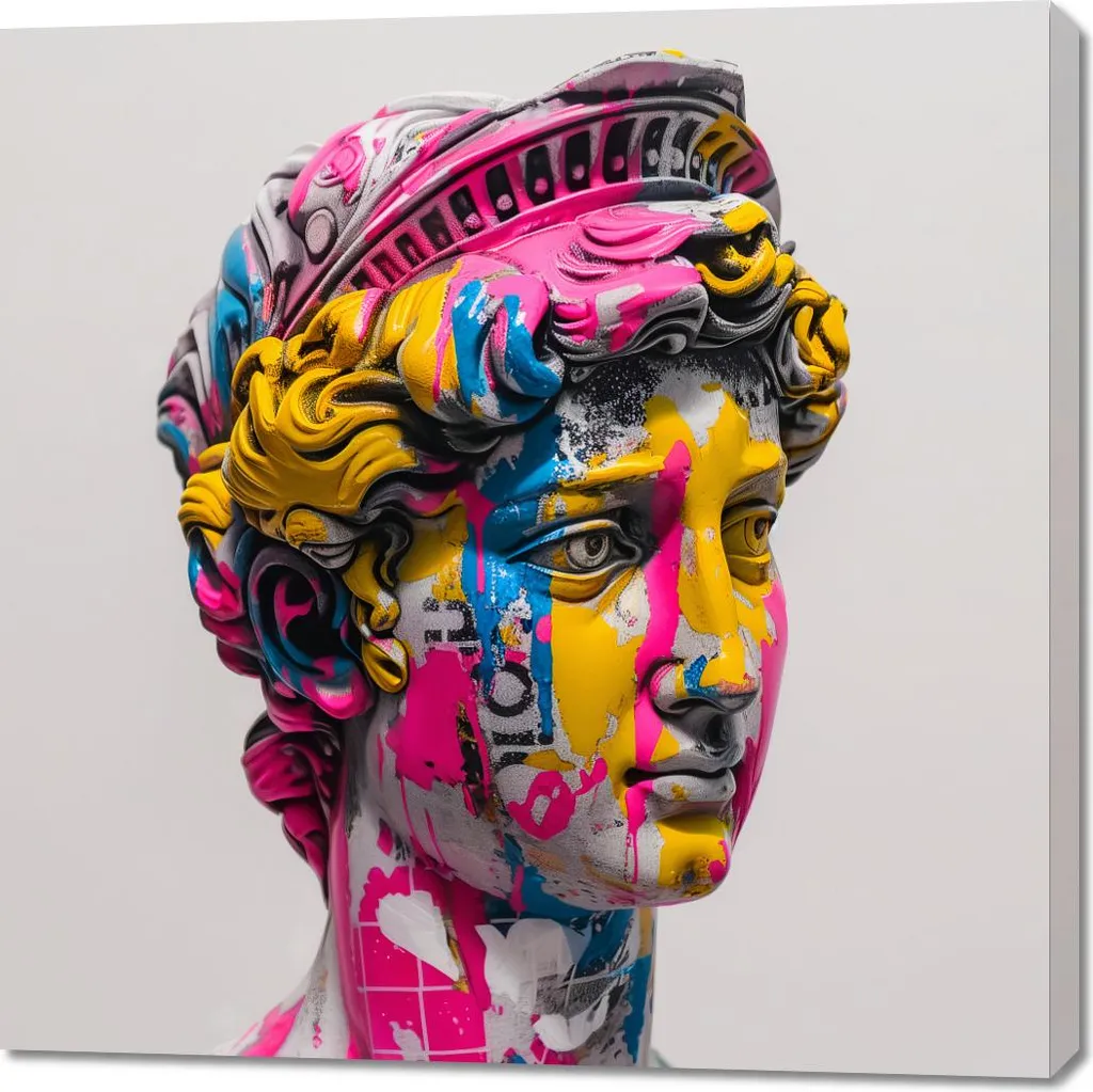 Quadro Astratto 100x100 cm Colorato - Arredamento Casa e Ufficio