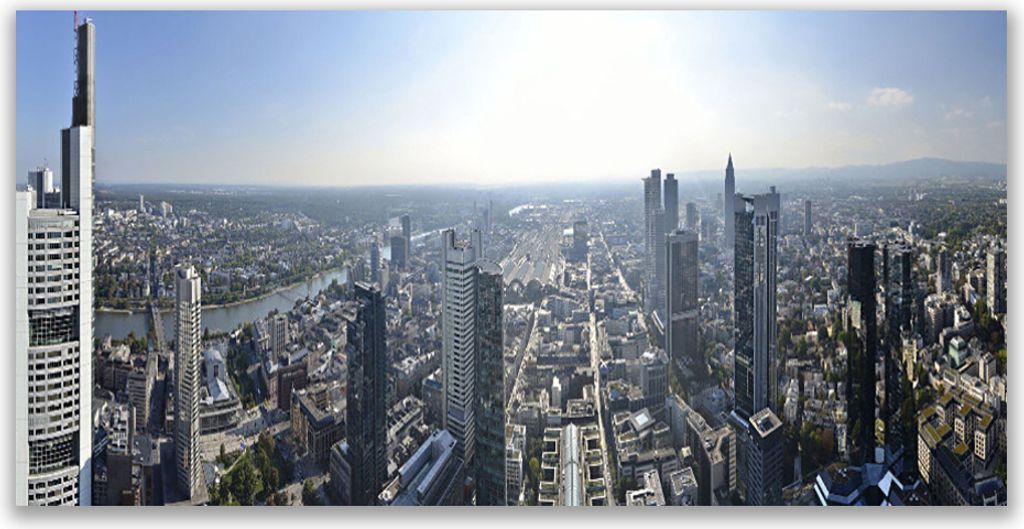 Küchenrückwand aus Glas 120x60cm Spritzschutz Stadt Gebäude
