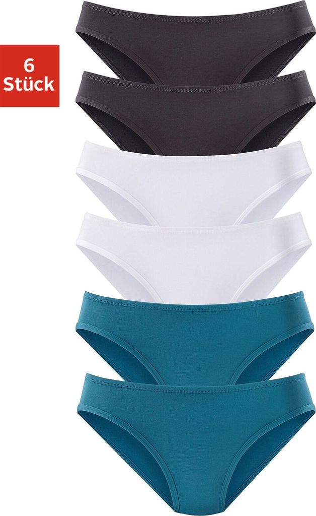 VIVANCE ACTIVE Jazz-Pants Slips 6 -teilig petrol, schwarz, weiß Größe 44/46