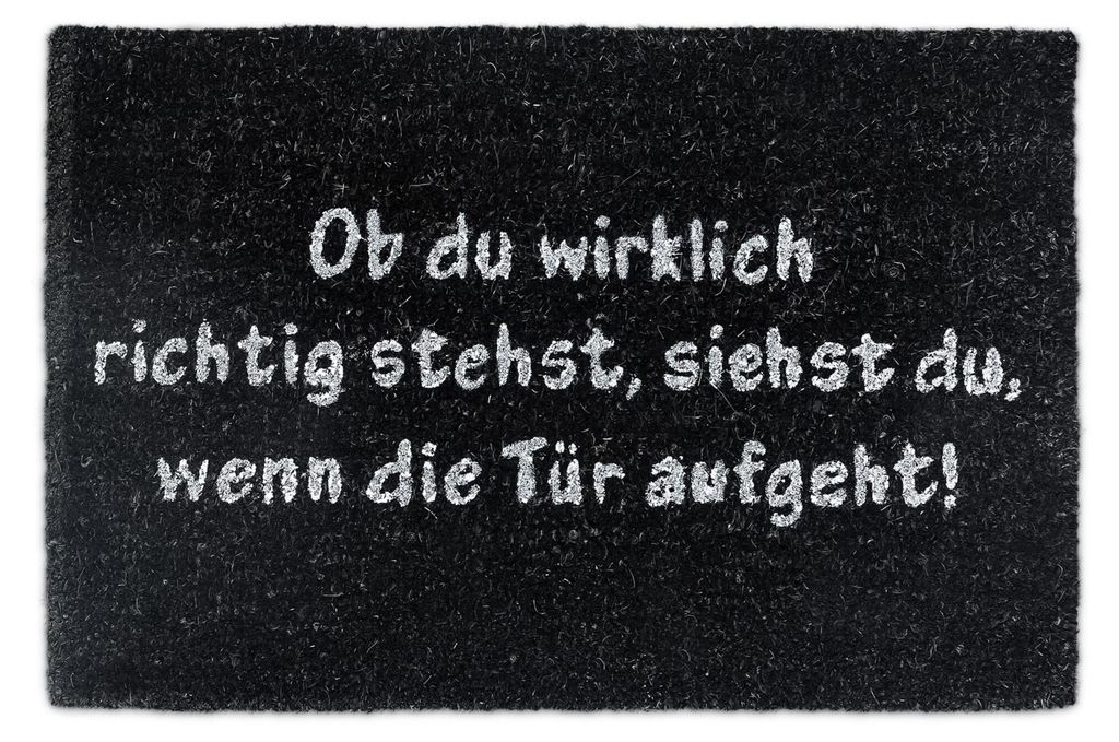 Relaxdays Fußmatte Kokos, 40x60cm, rutschfeste Produktbild 