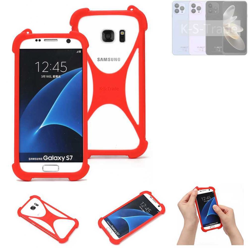 K-S-Trade Handy-Hülle kompatibel mit Cubot P80 Schutz-Hülle Bumper Silikon Schutz Hülle Cover Case Silikoncase Silikonbumper TPU Softcase