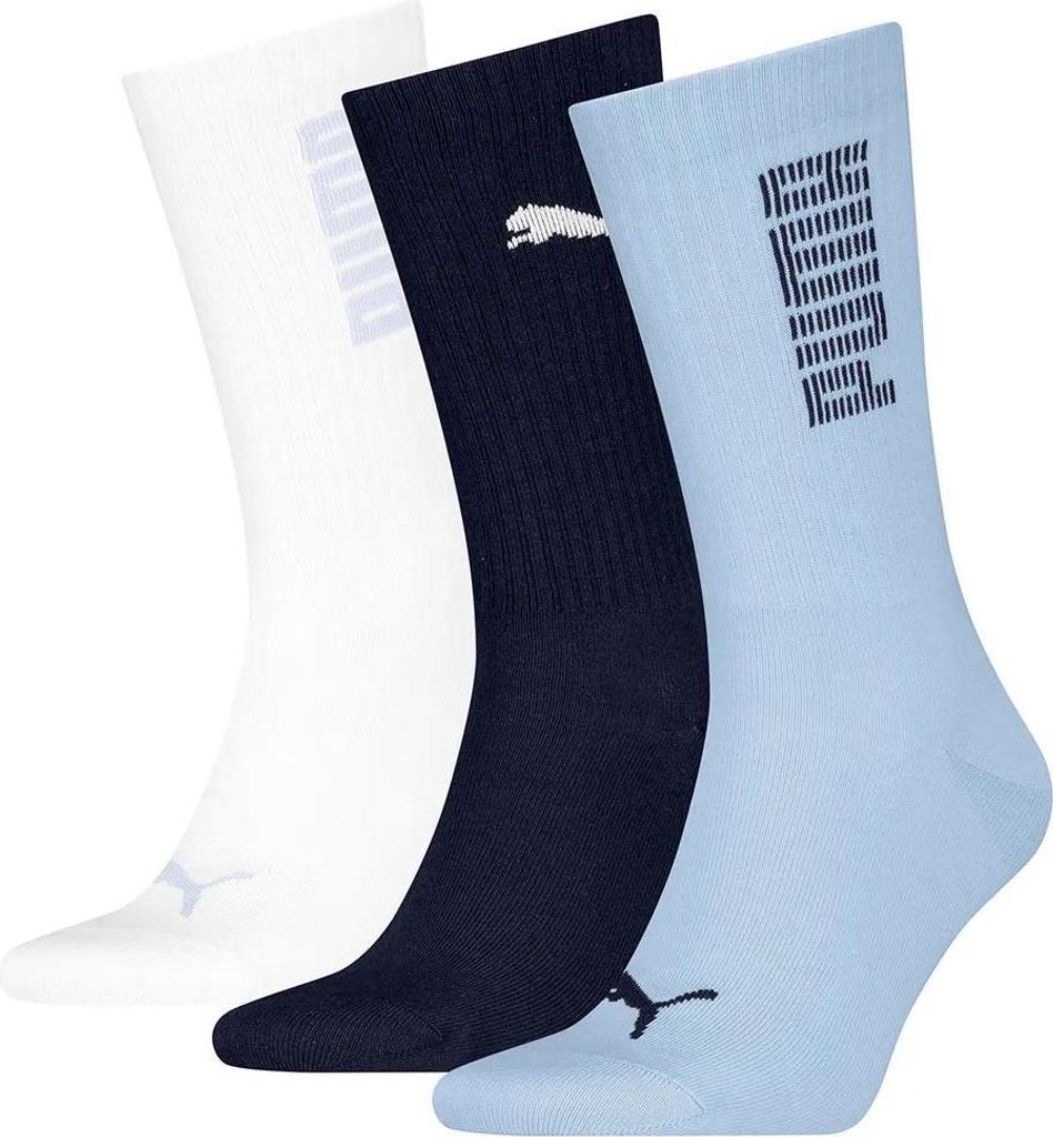 Puma 701233658 Crew-socken 3 Paare Weiß,Blau EU 35-38 Herren,Damen Weiß,Blau EU 35-38