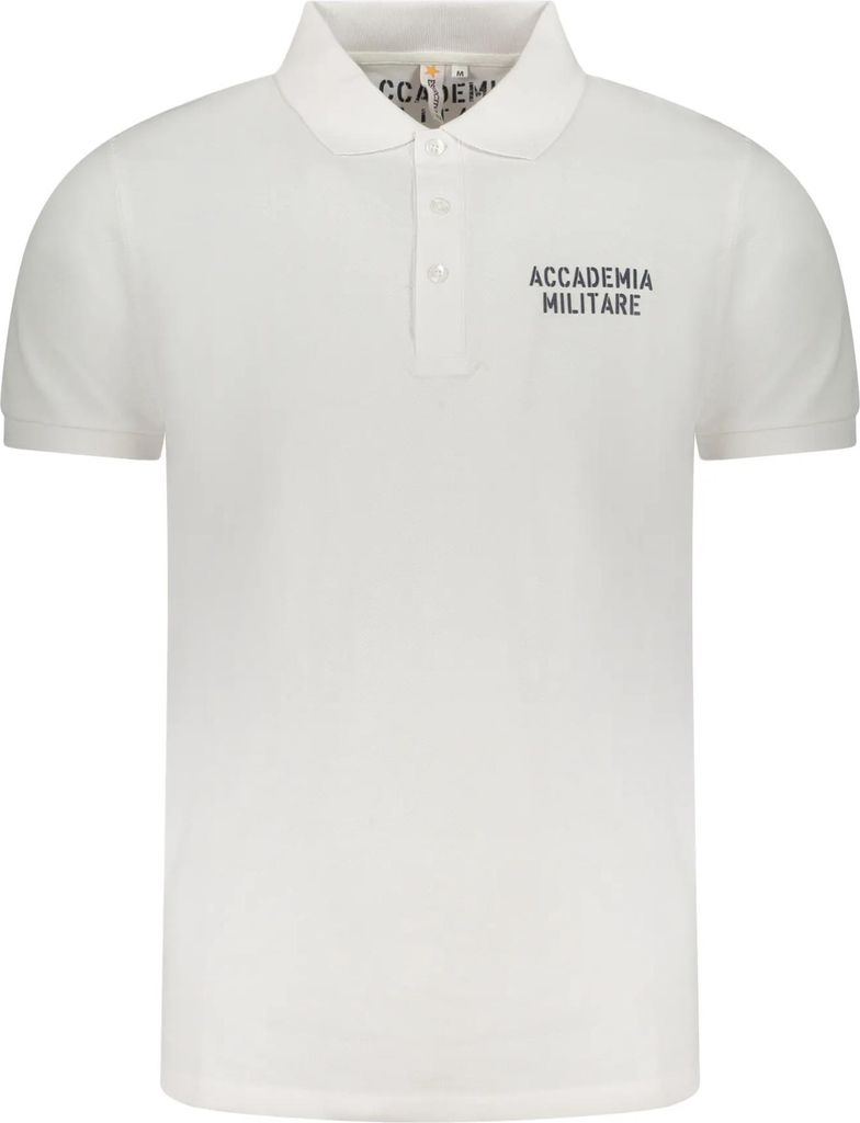 ACCADEMIA MILITARE Herren KURZARM-POLO Weiß S5S629-5584_BI001 : Größe - XL Größe: XL