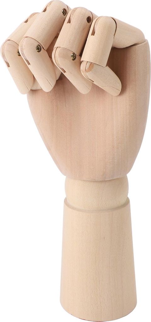Articulated Model Portable Flexible Wooden Artist Drawing Articulated Mannequin für Skizze Desk Dekoration Männlich Linke Hand